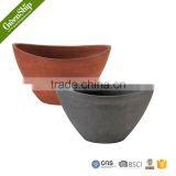 Large Morden Plain Round Coloful Indoor Large Tree Competitive Plastic Planter Recycled Durable Supplier thumbnail-1