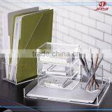 Custom2017 Wholesale Clear And Transparent Acrylic Office Pen Holder Handmade Pen Holder thumbnail-3