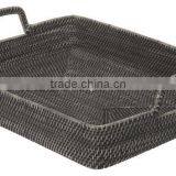 Natural Rattan Storage Serving Tray thumbnail-3