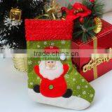 Hot Best Selling New Products China Fabric Bulk Handmade Diy Custom Felt Green Wholesale Christmas Stocking Hangers