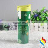 Logo Customized 450ml Double Wall Plastic Travel Mug thumbnail-4