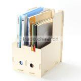 Cosmetics Storage Box DIY Desktop Storage Box Creative Wood Folder Decorative File Folder Box thumbnail-5