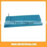 Silicon Waterproof Flexible Keyboard USB Soft Foldable Keyboard Roll Up Keyboard thumbnail-3