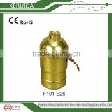 wholesale brass only 3d led e26 table lamp bases with switch