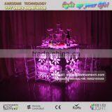 LED Light Up Wedding Table Lighted Glass Wedding Hall Table Wedding Lighting Table thumbnail-3