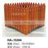 EXCELLENT QUALITY STREET DECORATIVE FLOWER POT WOOD OUTDOOR ,FLOWER POT WOOD (HA-15304) thumbnail-1