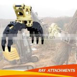 Hydraulic Grapple for Excavator, Rotating Grapple, Wood Grapple