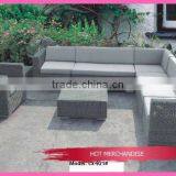 Gray Rattan Wicker Furniture Sofa Set thumbnail-1