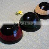 Urushi Craft Japanese Lacquer Ware, Traditional Urushi Ware, Hand Made Exotic Ware, Red Green and Yellow thumbnail-2