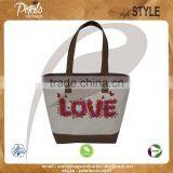 12 OZ Natural Canvas Tote Bag With Eva Padding & Inside Polyester Lining With PU Handle & Bottom With Top Zip Closure thumbnail-1