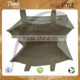 PP Laminated Jute Shopping Bag With Jute Handle & With One Color Print Two Side thumbnail-3