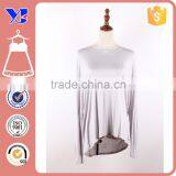 Guangzhou Factory Sell Boat Neckline Cropped Hem Basic 140G Cotton T-shirt thumbnail-1