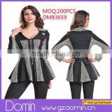 2014 New Arrival Ladies'Long Sleeve Blazer / Jacket With Flare Hem thumbnail-1