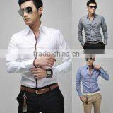 New Luxury Italian Mens Designer Shirts Fashion Casual Long Sleeve Shirts Slim Fit Shirts thumbnail-1