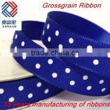 High Quality Polka Dot Printed Grosgrain Ribbon thumbnail-1
