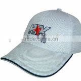 Sample free white baseball caps/mesh hat