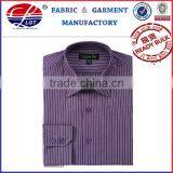 Men's Classic Collar Business Dress Shirt(100%cotton,50*50,140*86 Yarn Dyed Mercerized Luxury Stripe) thumbnail-1