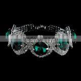 Top Quality Fashion Ruby Stone Crystal Jewelry Big Crystal Link Bangle Bracelet for Anniversary thumbnail-6