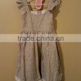 Girls Sunflower Wildling Dress Baby Well Dressed Wolf Remake Lace Linen Dress thumbnail-4