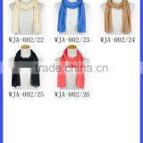 Wholesale Soft and Comfortabl Blue Plain Color Kids Inner Cotton Child Scarves thumbnail-6