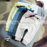 S33294W Kids Fashion Pants for Boys Girls Spring Cotton Fleece Casual Grids Pants thumbnail-2