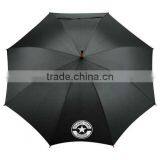 48" EcoSmart Stick Automatic Umbrella - Canopy Made From 51% Recycled Material, Full Wood Handle and Comes With Your Logo thumbnail-4