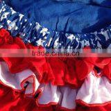 2015 New Baby Girls Kids Baby Girls Kid 4th of July Patriotic Bubble Romper With Matching Necklace and Headband Set thumbnail-3