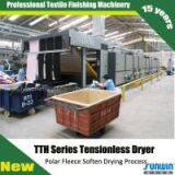 Tensionless Dryer for Open Width or Tubular Fabric Continuous Drying