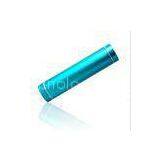 Blue Mini USB Portable Charger , Portable Cylinder LED Cell Phone Power Pack thumbnail-1