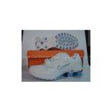 New Nike Shox Trainers Wholesale for Women White Blue thumbnail-1