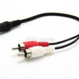 3.5mm Stereo Female To Two RCA Stereo Male Y Cable thumbnail-1