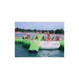 Outdoor Residential Inflatable Water Trampoline With Slide , Safe and No Toxicity thumbnail-1