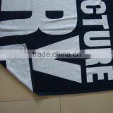 Larger Size and Thicker Weight, 2 Color Jacquard Terry Beach Towel thumbnail-2