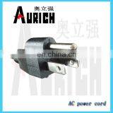 Usa 1.5 sq mm 10a 220v CUL UL ac Power Cord With American Certification End Plug