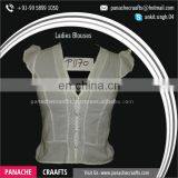 Widely Selling Cotton Material Ruffle Blouse Tops Women thumbnail-1