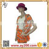 2016 Summer Ladies Chiffon Flowers Printing Dress Casual Dresses Pictures for Women thumbnail-3