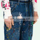 DiZNEW PAINTED POCKETS VINTAGE PAINT CARPENTER JEAN PANTS FOR BOYS thumbnail-5
