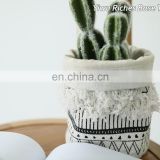 INS Nordic style cotton printing storage basket dirty clothed storage bucket