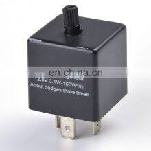 CF13 12V 3-Pin LED Adjustable Car Flasher Flash Relay For Turn Signal Light 40A thumbnail-2