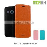 2016 New Hot MOFi Case Housing for ZTE Grand S3 S2004, Mobile Phone Coque Flip Leather Back Cover for ZTE S3