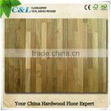 Prefinished Natural color engineered teak parquet wood flooring