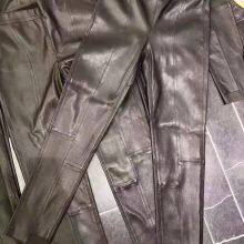 High Quality Ladies' Genuine Sheepskin Leather Leggings thumbnail-3