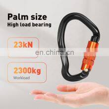 JRSGS 23KN Heavy Duty 7075 Aluminium Alloy Carabiner Clip, D-Ring Clip Hook Clip Tool Carrier Carabiner S7109TN thumbnail-4