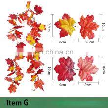 Wedding Event Christmas Halloween Outdoor Decorations Indoor Thanksgiving Autumn Maple Leaf Garland Fall Decor Hanging thumbnail-4