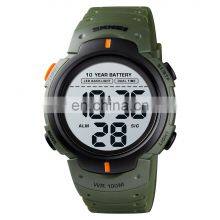 Woman Waterproof Watch Skmei Wholesale Cheap Watch Analog Stopwatch 1560 Sport Wristwatch Men 12/24 Hour thumbnail-3