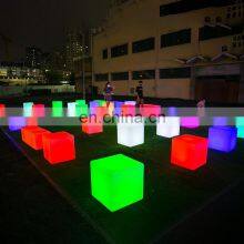 Garden Light LED Cube Chair Waterproof ColorfRohs 43cm LED Bar Table for Outdoor Event Party Mobile Bar Stools thumbnail-4