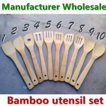 10pcs bamboo cooking utensil set,bamboo utensil set for sale from China kitchen tool