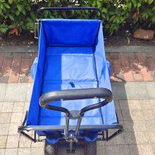 Collapsible Utility Beach Cart 3.00-4 Wheels Tools Trolley Eco-Friendly Folding Wagon Hand Cart thumbnail-4