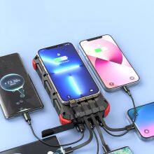 Solar Charging Bank 36800 Mah Wireless Charger With Cable 15W Fast Charging Mobile Power thumbnail-2