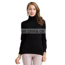 Basic Design Solid Pattern Cashmere Turtleneck Sweater for Women Winter Office Lady Style OEM Service for Adults thumbnail-1